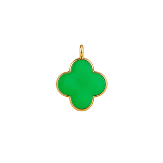 LUCKY GREEN CLOVER CHARM
