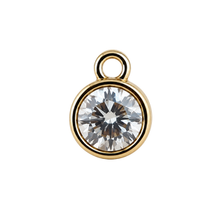 CLEAR LIGHT CIRCLE CHARM