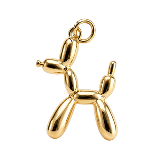 GOLDEN BALLOON PUP CHARM
