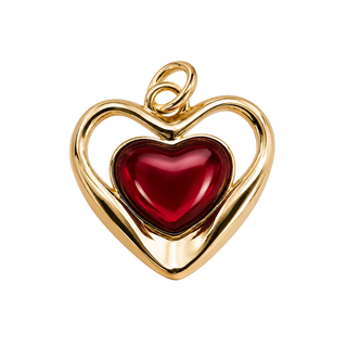 HEART WITHIN HEART CHARM