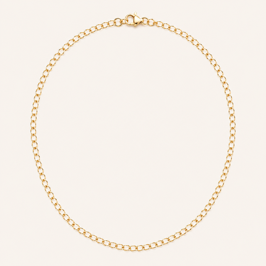 GOLD-PLATED EVERYDAY LINK NECKLACE