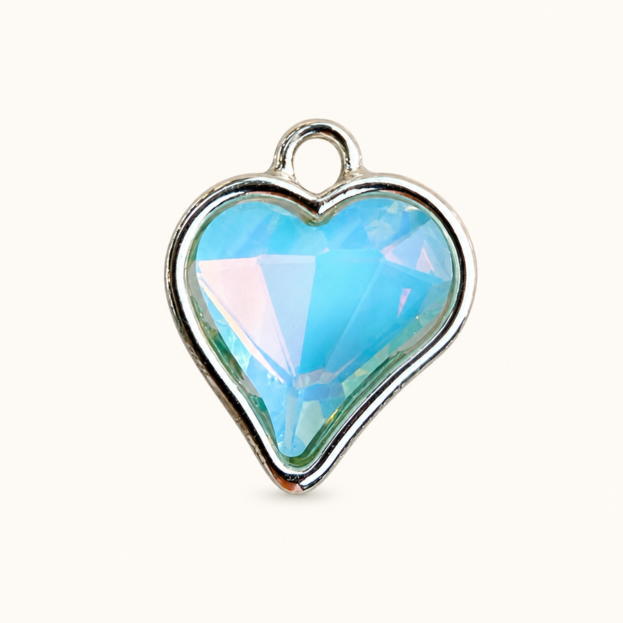 OCEAN HEART CHARM
