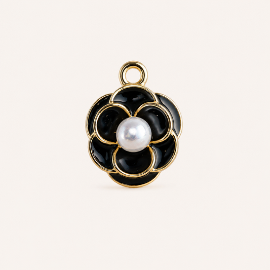 MIDNIGHT PEARL BLOOM CHARM