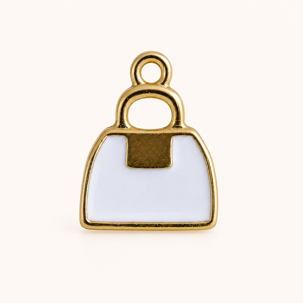 LITTLE WHITE BAG CHARM