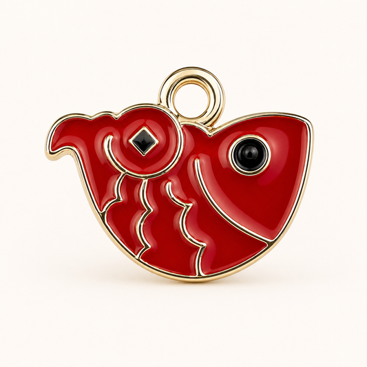 LUCKY RED FISH CHARM