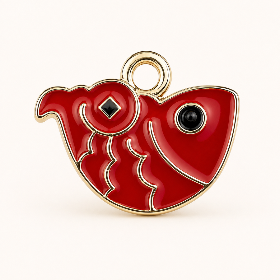 LUCKY RED FISH CHARM