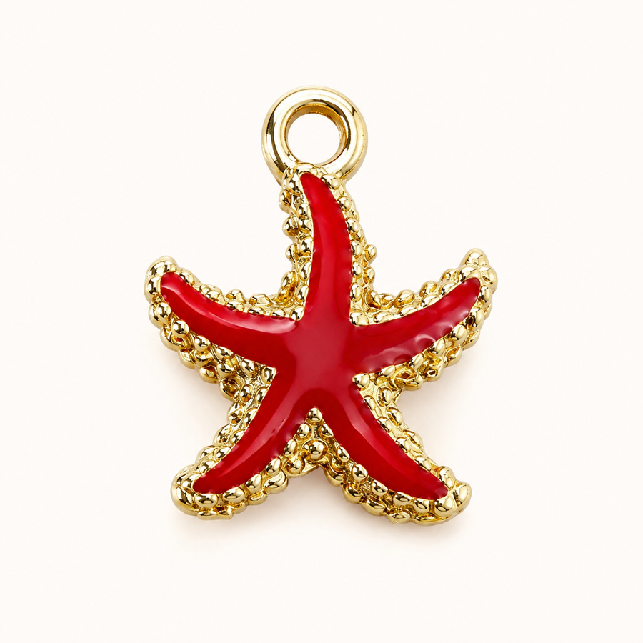 CORAL STARFISH CHARM