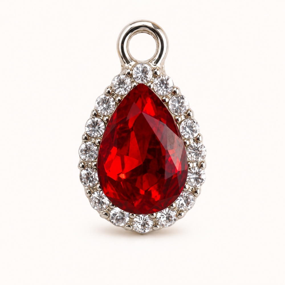 CRIMSON DROP HALO CHARM