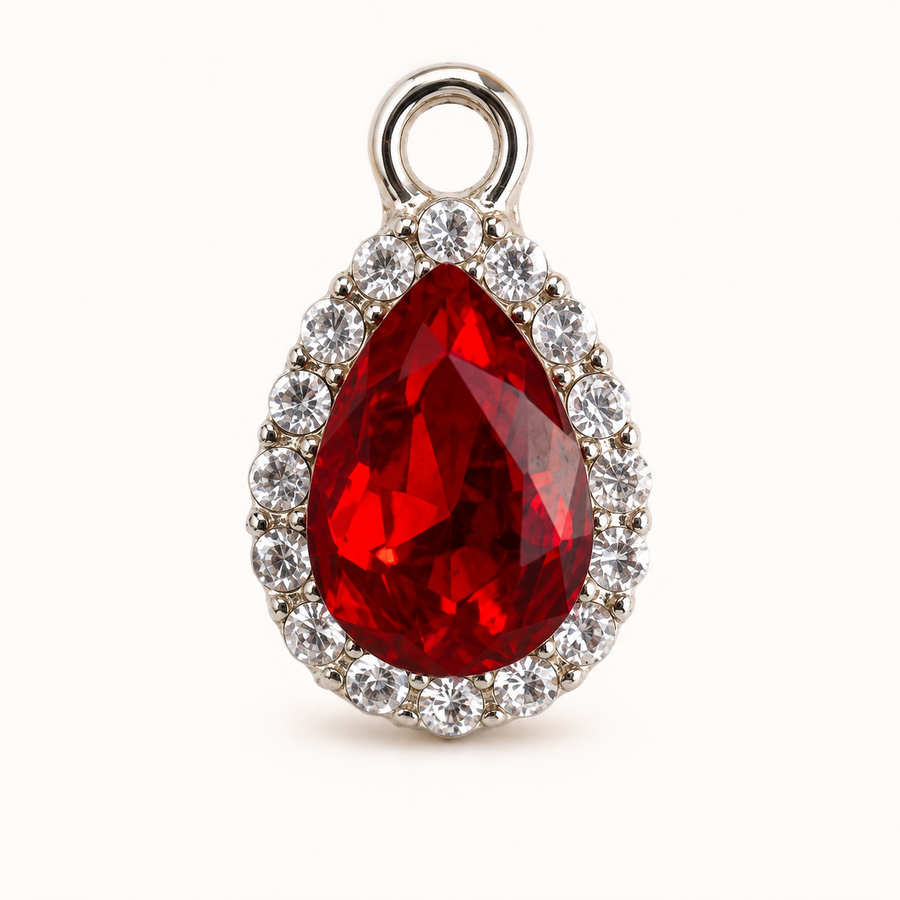 CRIMSON DROP HALO CHARM