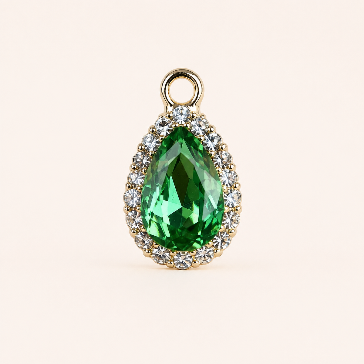 EMERALD GLOW DROP CHARM