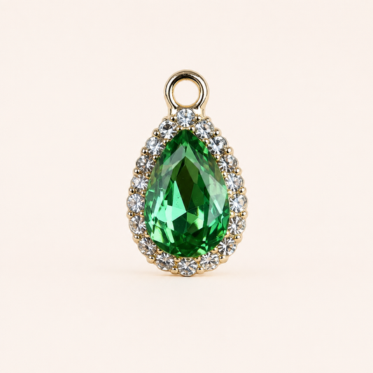 EMERALD GLOW DROP CHARM