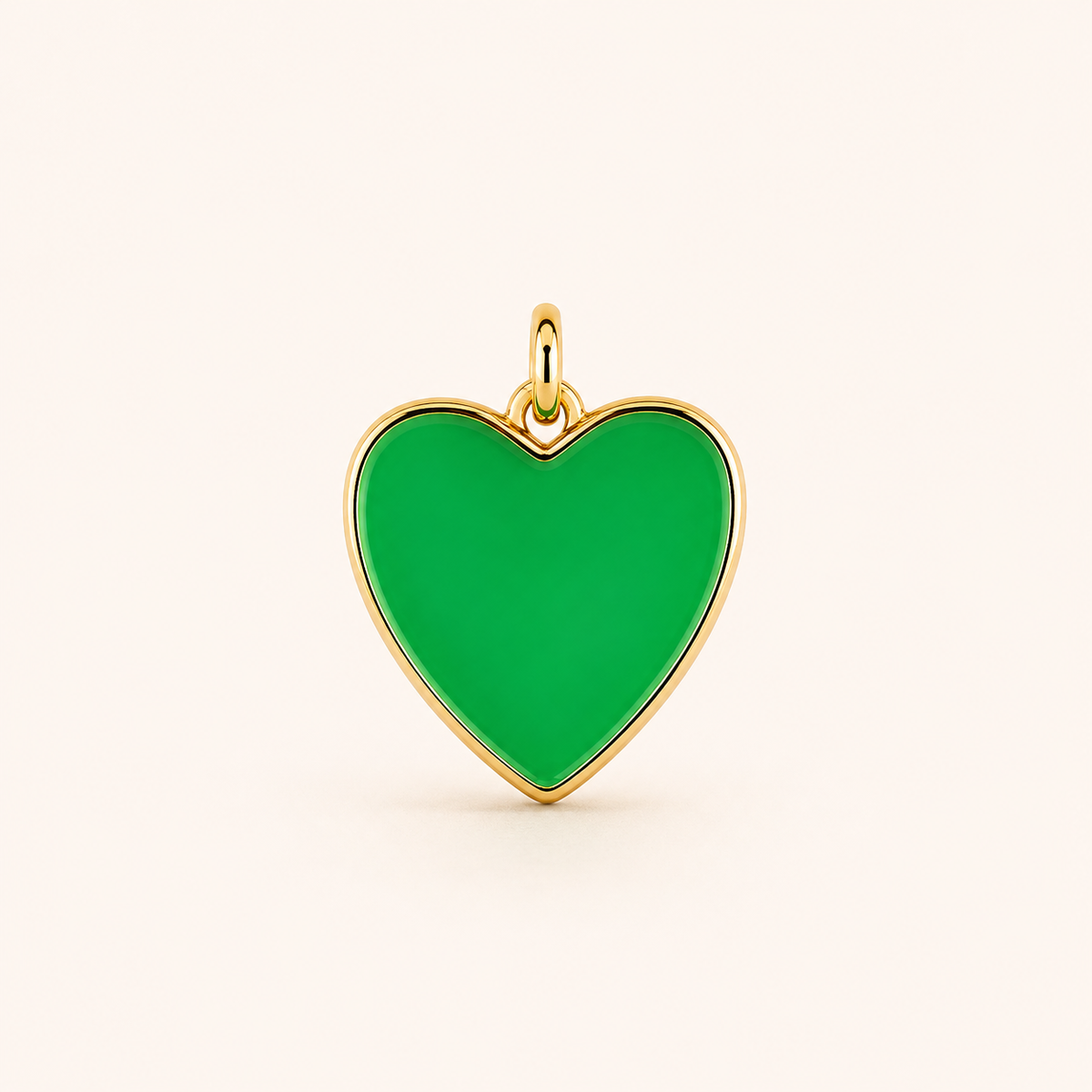 GREEN HEART CHARM