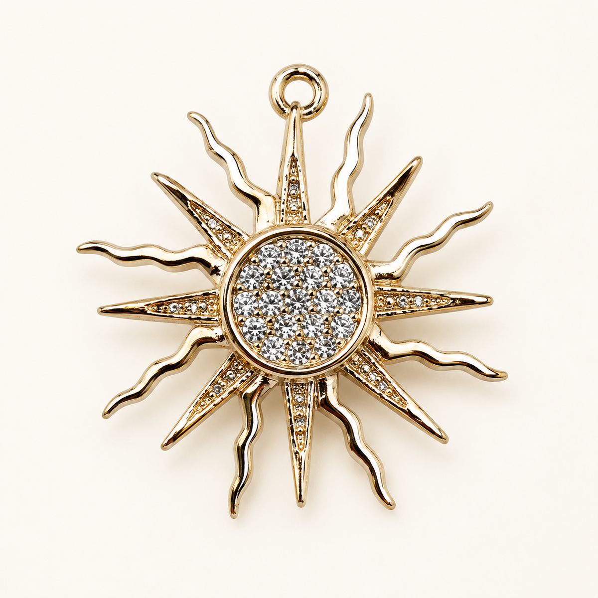GOLDEN SUNBURST CHARM
