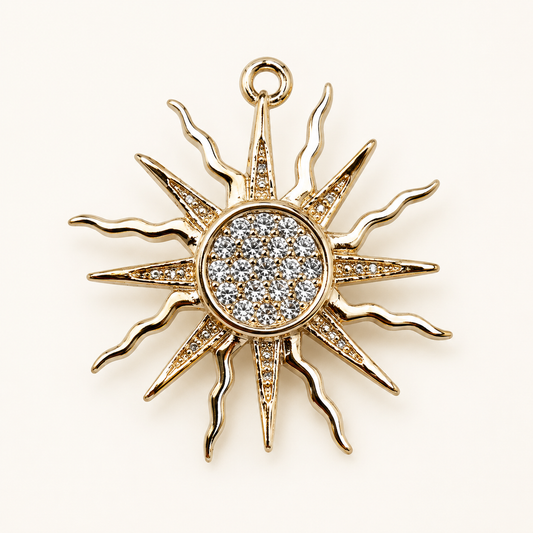 GOLDEN SUNBURST CHARM